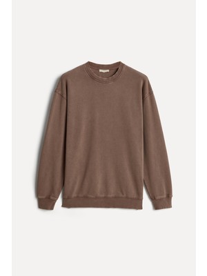 Mudo Erkek Gül Kurusu Bisiklet Yaka Sweatshirt