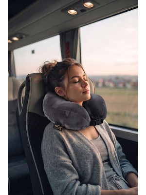 Dear Visco Premium Seyahat Yolculuk Yastığı Uçak Araba Taşıt Içi Kullanıma Uygun Visco Yastık DVS-01F