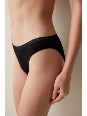 Easy Pamuklu Trim Siyah Slip Külot