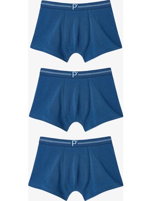 Penti Koyu Mavi Erkek Çocuk Navy 3lü Boxer
