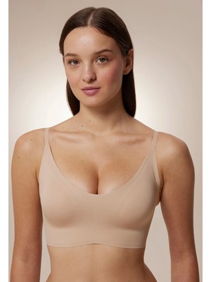 Penti İz Bırakmaz  Invisible Bej Dikişsiz Invisible Balensiz Bralet
