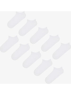 Penti Basic Beyaz 10lu Patik Çorap
