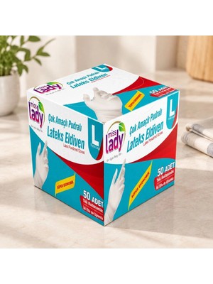 Herşey Trend Lateks Eldiven L 50'li