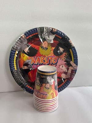 Cadde Süs Naruto Temalı Tabak Bardak 8'li Set