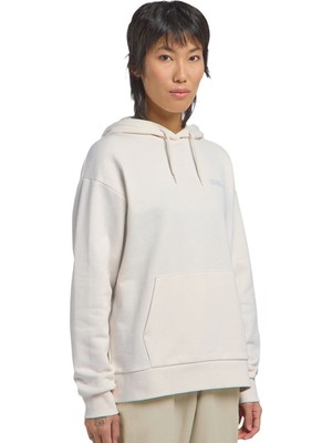 Jack Wolfskin Essential Hoodie Kadın Beyaz Sweat
