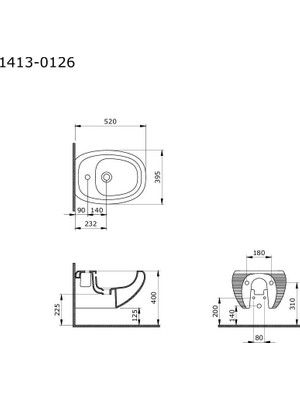 Bocchı Bocchi Strata Asma Bide Beyaz - 1413-001-0120
