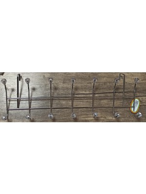 ELMOP Kalite Askı Kapı Arkası Askılık 7 Kancalı Metal 55CM Genişlik