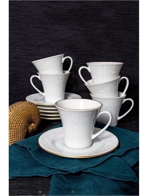 Gural Porselen Güral Porselen Bahar Dalı 02 Çay Fincan Takımı BHD02CT23