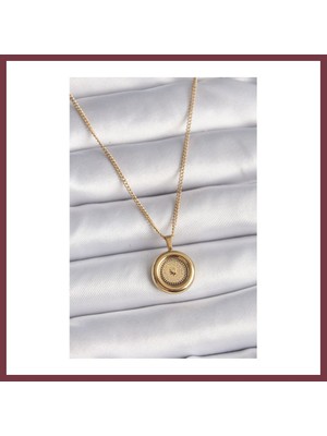 Storeşahin 316L Çelik Gold Renk Zincir Gold Model Kadın Kolye SHN0720