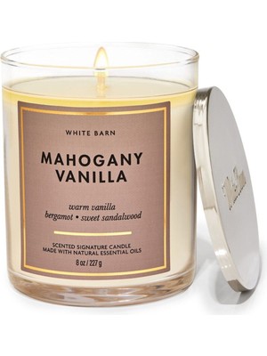Bath & Body Works Mahogany Vanilla Orta Boy Mum 227 G