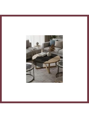 Storeşahin Salon Takımı Angles Çeyizlik Siyah Runner Set 5 Parça Işlemeli Ranır Masa Sehpa Konsol Örtüsü SHN0720
