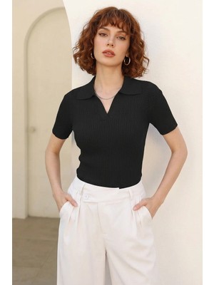 Youknitwear You Penny %100 Pamuk Polo Yaka Triko