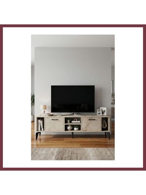 Storeşahin Linya Tv Sehpası Suntalam Ekru 160X35 cm SHN0720