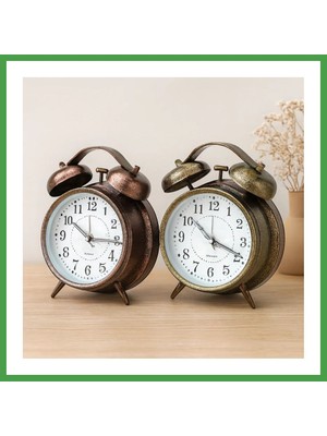 Soi Home Çift Zilli Metal Masa Çalar Saat (10 Cm) Soı
