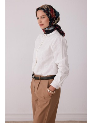 Belli Twill Ipek Eşarp 2027 Kış Sezonu 4415D02-87