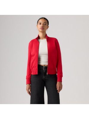 Levi's Kadın Kırmızı Slım Fıt Fermuarlı Sweatshirt 008A4-0013