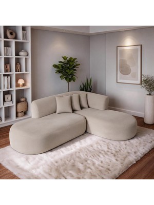 İnarch Dizayn Inarch Dizayn Risha Oval Hatlı Modern L Köşe Koltuk