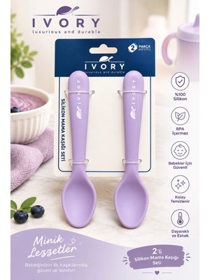 Volaconcept 2'li Silikon Bebek Mama Kaşığı , Kaşık