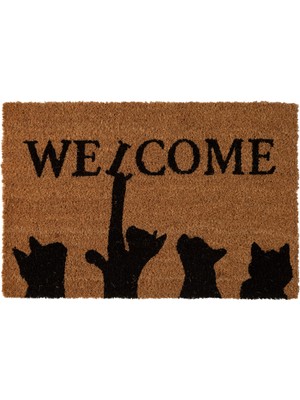 Mudo Home WELCOME CAT KAPI PASPAS 40X60