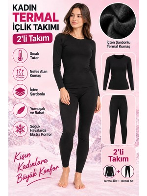 Meyzz Kadın Ultra Rahat Fanila Tayt Alt Üst Termal Içlik Takım 1.kalite
