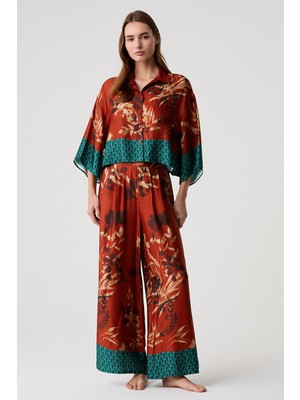 Penye Mood Oversize Gömlek ve Pantolon Takım
