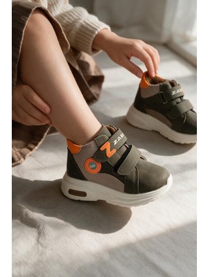 Enoch Z Harfi Detayli Çift Cırt Cırtlı Işıklı Taban Çocuk Sneaker