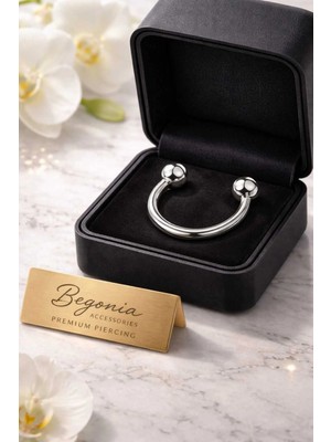 Lunexa 316L Cerrahi Çelik Yarım Halka Helix Piercing