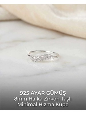 Lunexa 925 Ayar Gümüş Zirkon Taşlı Unisex Küpe Hızma Minimal Şık Modern Tasarım Alerji Yapmaz