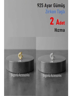 Lunexa 925 Ayar Gümüş Zirkon Taşlı Figürlü Hızma Tragus Heliks Küpe Olarak Kullanıma Uygun Ürün