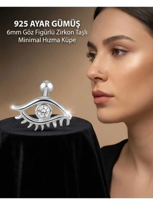 Lunexa 925 Ayar Gümüş Zirkon Taşlı Unisex Küpe Hızma Minimal Şık Modern Tasarım Alerji Yapmaz