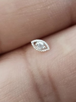 Lunexa 925 Ayar Gümüş Damla Göz Figürlü Piercing Hızma Küpe