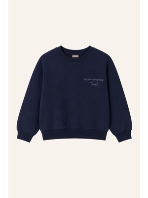 Zeyland Erkek Çocuk Sıfır Yaka Baskılı Sweatshirt