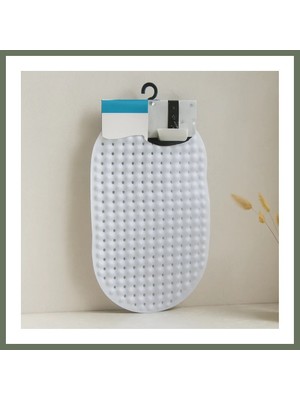 Bezos Oval Kaydırmaz Banyo Paspası 63 Vantuzlu Plastik 34X65 cm Bezos1
