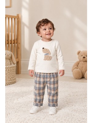 Mininio Erkek Bebek Tişört Pantolon Takım