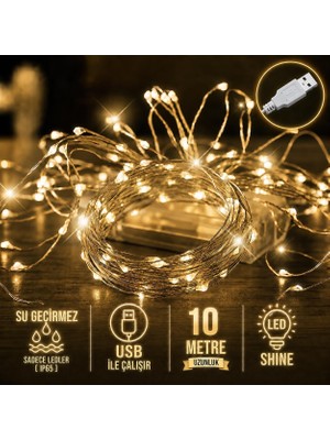 Happy Trend LED Işık 10 Metre Günışığı USB ile Çalışan Çok Amaçlı Dekoratif Aydınlatma