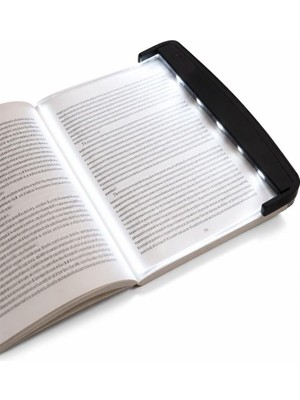 Happy Trend LED Kitap Okuma Işığı, Kitap Arasına Yerleştirilebilir Ince Okuma Lambası, Gece Okuma ve Seyahat Için Taşınabilir Aydınlatma Paneli