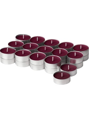 Happy Trend Störtskön Kokulu Tealight Mum Kırmızı 3,5 Saat Yabani Meyveler 20502166