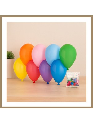 Bezos Klasik Renkli Lateks Balon 7'' (19 Cm) 100'LÜ 22