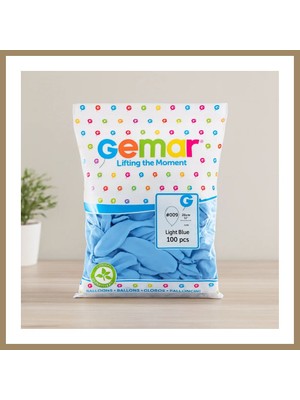 Bezos Açık Mavi 10 Inç (26 Cm) Latex Balon - 100 Adet 22