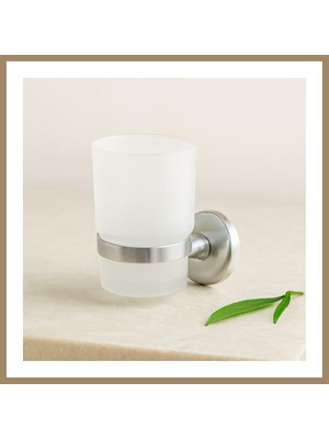 Bezos Plastik Bardak Diş Fırçalık (Krom Askılık, Vidalı Montaj) 22