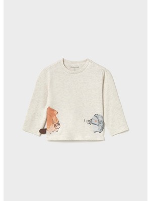 Mayoral Bej Erkek Bebek T-Shirt 2004