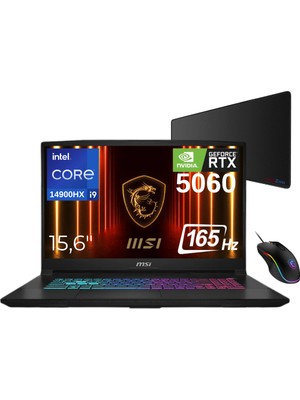 Msı Katana 15 Hx B14WFK-450XTR Intel Core I9 14900HX 16GB 2tb SSD RTX5060 Freedos 15.6" Qhd 165Hz Taşınabilir Bilgisayar - Xl Mouse Pad + Msi Mouse WZ24