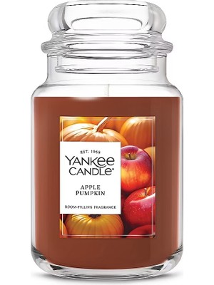Yankee Candle Elma Balkabağı ve Tarçın Kokulu Dekoratif Büyük Kavanoz Mum 623 gr