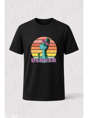 Zoka Wear Denver The Last Dinosaur Funny Tee Baskılı Tişört