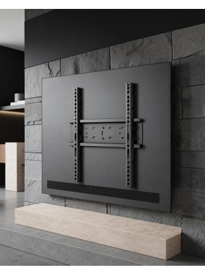 Nemere Sabit Tv Duvar Braketi 50-95 Inç Ince Profil Metal Tutucu UCZZ5095İNÇTVTUTUCU-2