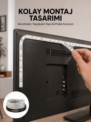 Dolozena Uzaktan Kumandalı LED Tv Arka Işık Şeridi Yeni Nesil