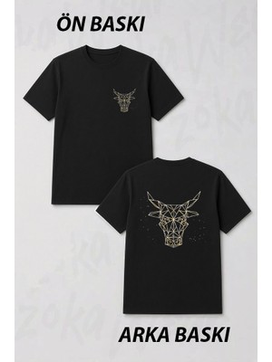 Zoka Wear Boga Burcu Ön ve Sırt Baskılı Tişört