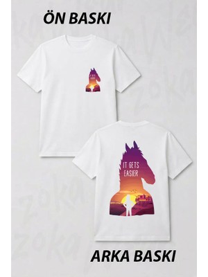 Zoka Wear Bojack Horseman Baskili Ön ve Sırt Baskılı Tişört