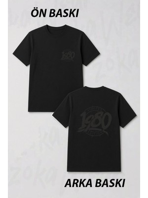 Zoka Wear 1980 Limited Edition Ön ve Sırt Baskılı Tişört