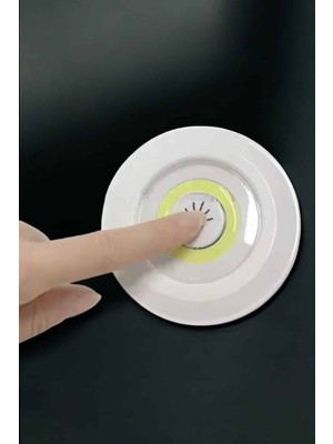 Dolozena Spot Lamba LED Işık 3'lü Uzaktan Kumandalı Pilli Yapışkanlı Kablosuz